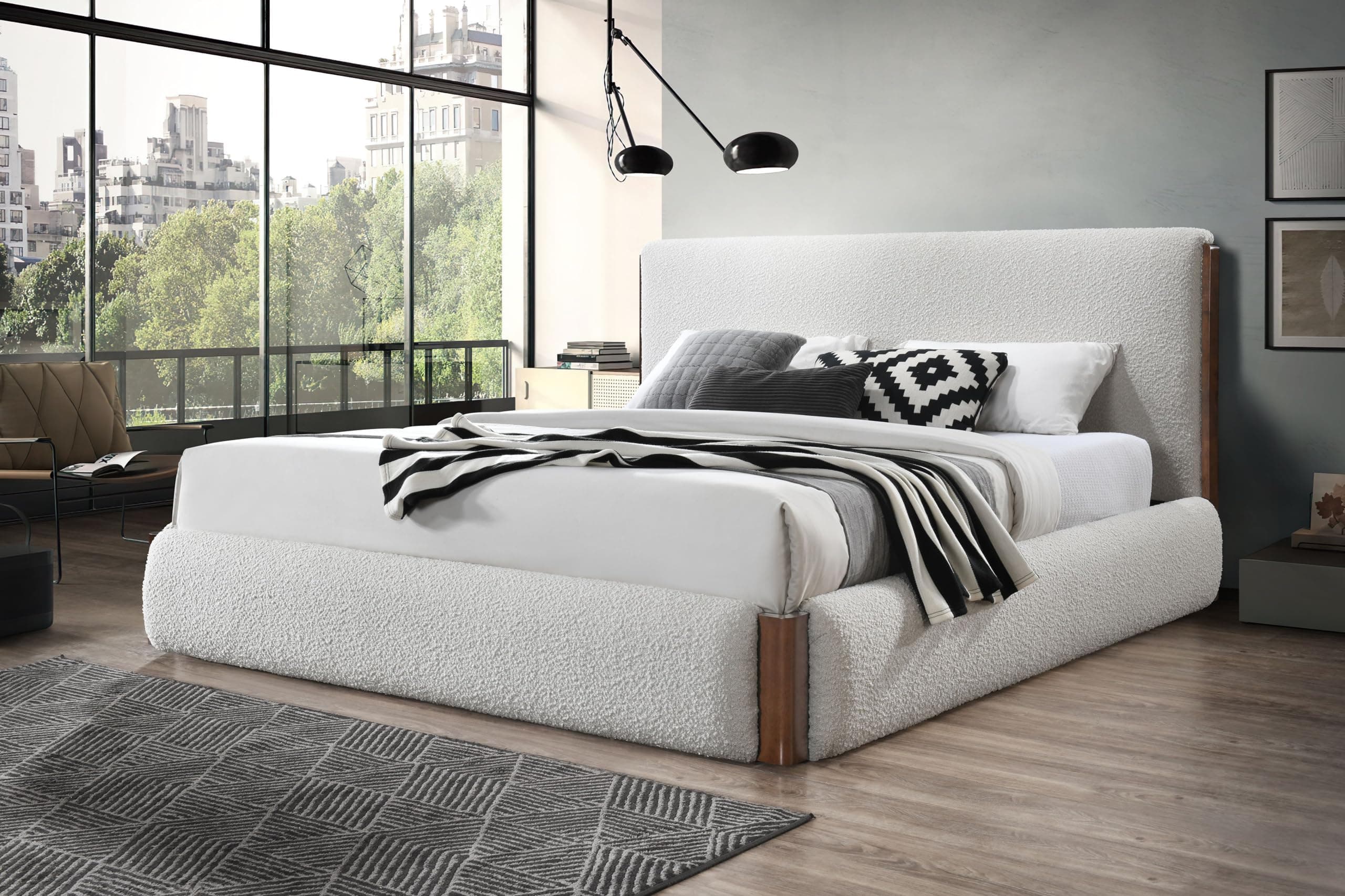 Bouclé Beds, Minimalism, and the Rise of “Soft Comfort” in American Bedrooms