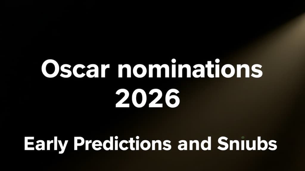 Oscar nominations 2026: Early Predictions and Snubs